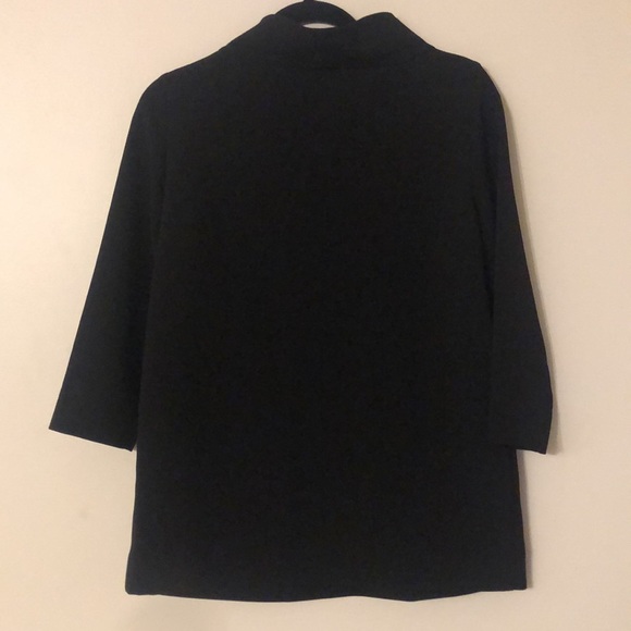 Collared Black Top - Picture 2 of 5